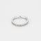 Bague 48 Alliance semi pavée en or blanc et diamants 58 Facettes SAP0658
