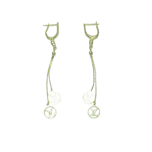 Boucles d'oreilles Boucles d’oreilles pendantes en or jaune 14 carats 58 Facettes 250389