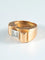Bague 53 Bague Tank or jaune et Diamant 58 Facettes