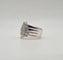 Bague 56.5 Bague or blanc sertie de diamants anciens 58 Facettes