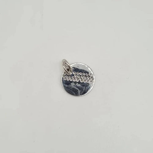 Pendentif Pendentif or blanc 18 carats rond serti de diamants naturels 58 Facettes