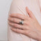 Bague 53 Bague or blanc 18 cts sertie diamants naturels 58 Facettes