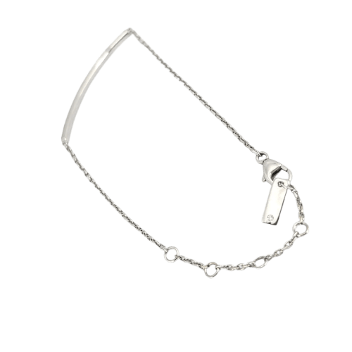 Bracelet Bracelet en or blanc 18 carats et diamants 58 Facettes 31896