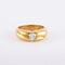 Bague 57 / Jaune / Or 750 Solitaire - Diamant de 0.42 carat 58 Facettes 140544R