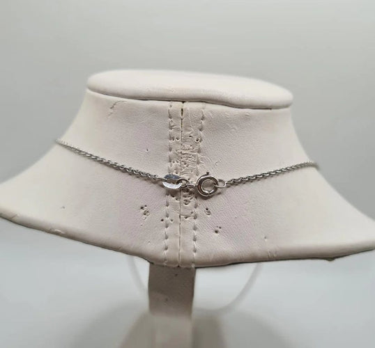 Collier Collier et pendentif croix or blanc sertis de diamants 58 Facettes