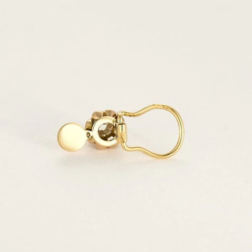Boucles d'oreilles Boucles d'oreilles clips dormeuses en or jaune 18k et diamants 58 Facettes DADB-04