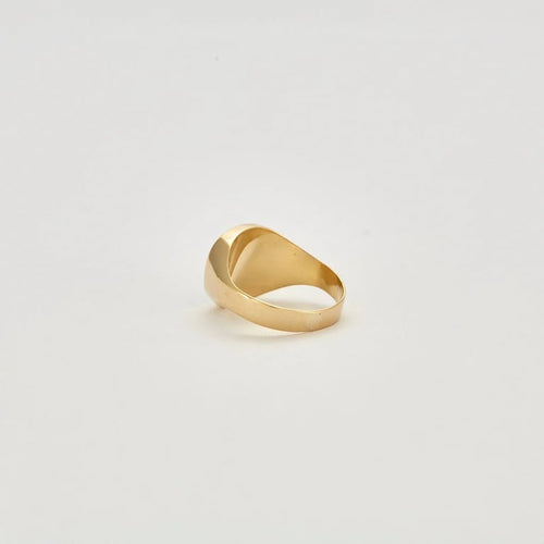 Bague 46 Bague Or jaune Onyx 58 Facettes