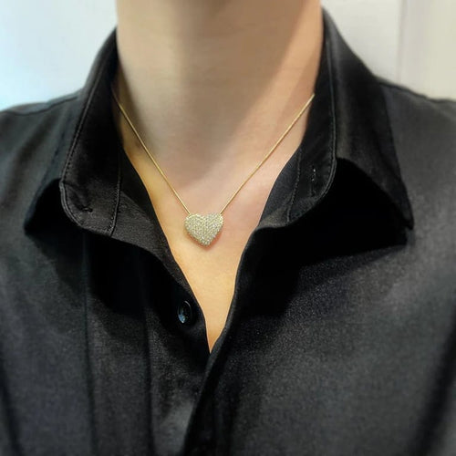 Collier Collier Pendentif Coeur - Or et diamants 58 Facettes 240019SP
