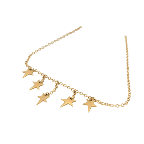 Collier Collier étoile en or jaune 18 carats (750) 58 Facettes 24802