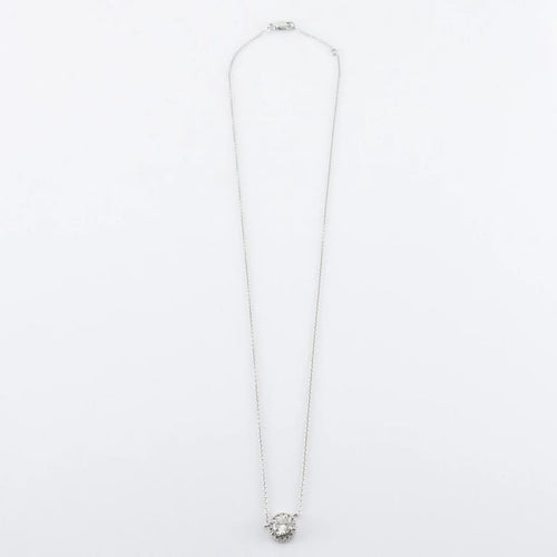Collier Collier en or blanc Diamants 58 Facettes