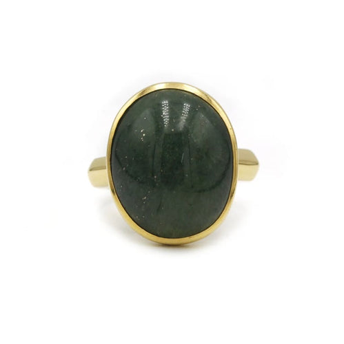 Bague 53 Bague - Or et Aventurine Verte 58 Facettes 210111R