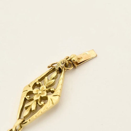 Bracelet Bracelet en or jaune, saphir, topaze rose, émeraude et diamant 58 Facettes PER1612