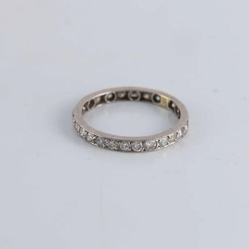 Bague 56 Alliance américaine Diamants 0.50ct 58 Facettes FM68