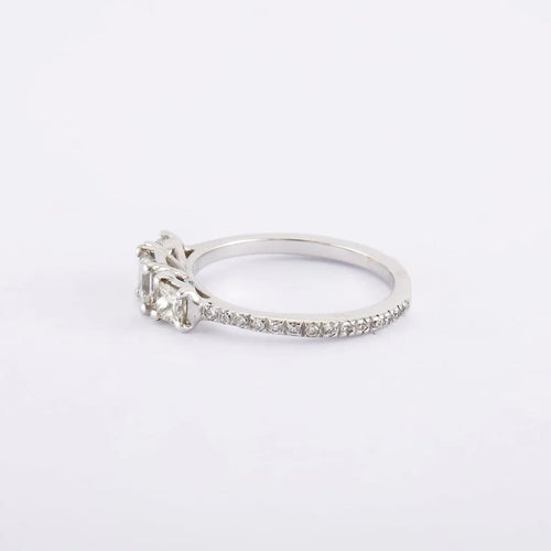 Bague 53 Bague Trilogie Diamants 58 Facettes 220012R