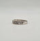 Bague 49 Alliance or blanc sertie de diamants naturels 58 Facettes
