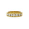 Bague 54 Demi-Alliance or jaune diamants 58 Facettes 220570R