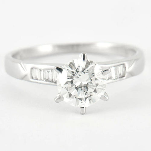 Bague 55 Bague en Or Blanc & diamants 58 Facettes