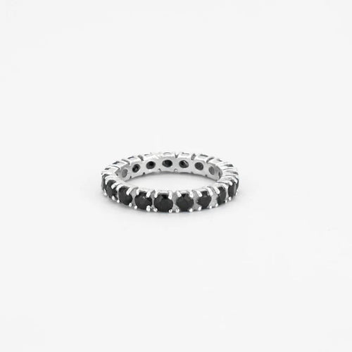 Bague 52 Alliance en Or gris, saphirs 58 Facettes