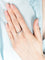 Bague 55.5 Alliance - Bague demi-tour en or blanc et diamants 58 Facettes 404 50034