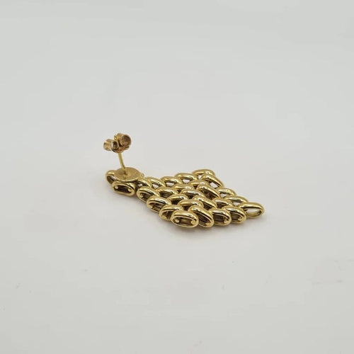 Boucles d'oreilles Boucles d’oreilles or jaune 18 carats en mailles 58 Facettes