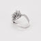 Bague 53.5 Bague mouvementée en or blanc 18k et rubis, diamants 58 Facettes BA661