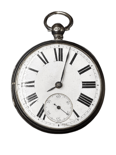 Montre E. Perfitt - Montre de poche en argent sterling, Londres 1874 58 Facettes