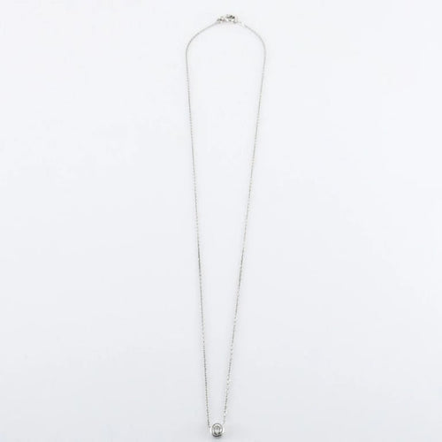 Collier Collier or blanc pavage diamants 58 Facettes