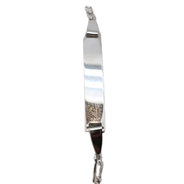Bracelet Gourmette en Or Blanc 58 Facettes