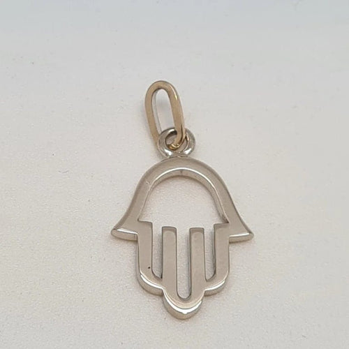 Pendentif Pendentif Main en Or blanc 58 Facettes