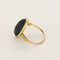 Bague 52 Bague scarabée cabochon en or jaune 18k et pierre dure décorative 58 Facettes DADB-11