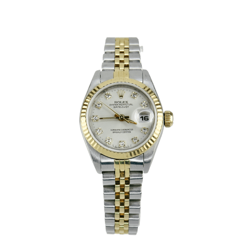 Montre Rolex Lady Datejust - Montre dame en acier/or avec cadran diamants 58 Facettes 1579