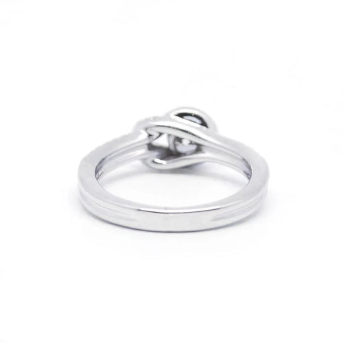 Bague 49 Bague - or blanc diamants 58 Facettes 200049R
