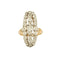 Bague 52 Bague marquise sertie de diamants en or 18 carats 58 Facettes 1643