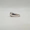 Bague 54 Bague cœur or blanc 18 carats sertie de diamants 58 Facettes