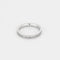 Bague 48 Alliance semi pavée en or blanc et diamants 58 Facettes SAP0658