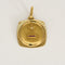 Pendentif AUGIS - Médaille d'Amour en or jaune, diamant et rubis de synthèse 58 Facettes LEN1898