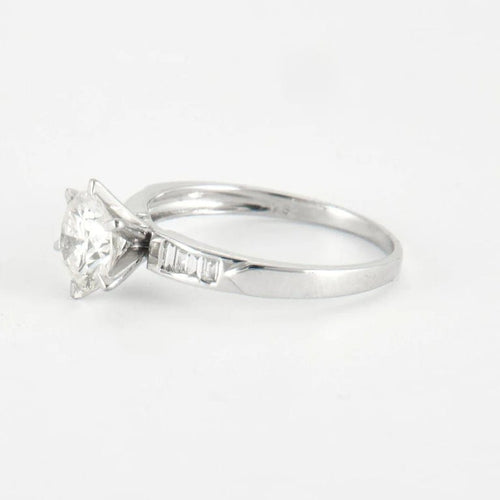 Bague 55 Bague en Or Blanc & diamants 58 Facettes