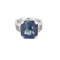 Bague 52 Bague - Saphir naturel et diamants en or blanc 18k 58 Facettes LJ23-1