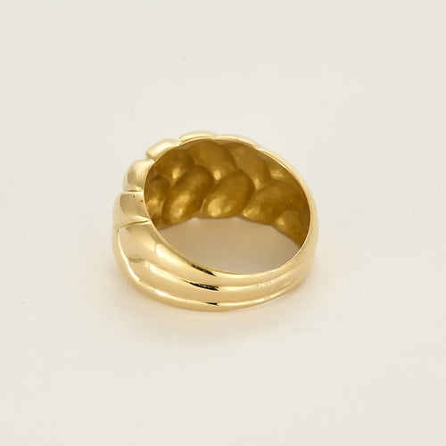 Bague 55 Bague en Or jaune tressé 58 Facettes SENS2452X4