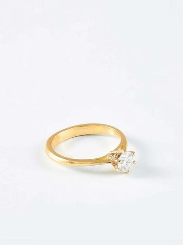 Bague 51 Bague solitaire or jaune et diamant 58 Facettes 956