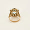 Bague 55 Bague cocktail en or rose et aigüe-marine, saphirs bleus 58 Facettes MB3