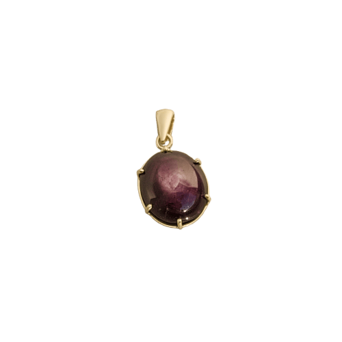 Pendentif Pendentif - Rubis étoilé cabochon en or 14K 58 Facettes 3152
