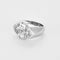 Bague 53 Bague - Bague navette serti clos en or blanc 18k et diamants 58 Facettes N0610