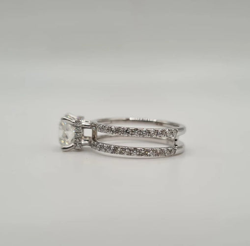 Bague 52 Bague or blanc et diamants 58 Facettes