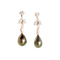 Boucles d'oreilles Boucles d’oreilles chandelier en or blanc 18 carats avec diamants et perles de Tahiti 58 Facettes