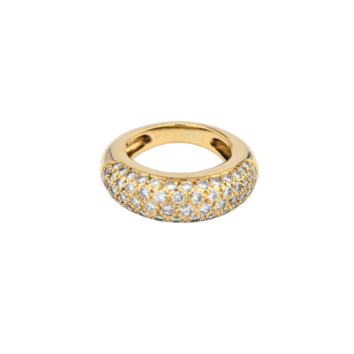 Bague 51 Bague jonc en or jaune 18 carats et diamants 58 Facettes 31130