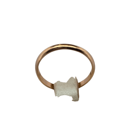 Bague 56.5 Alliance simple en or jaune 18 carats, 2,18 g 58 Facettes 250195