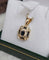Pendentif Pendentif style Art déco en or jaune 18 carats et saphirs 58 Facettes 721