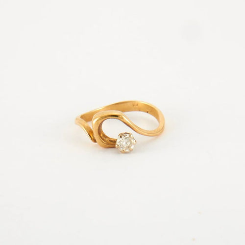 Bague 52 Bague en Or jaune & diamants 58 Facettes
