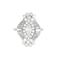 Bague 52 Bague navette sertie de diamants en platine 58 Facettes LJ22 -114